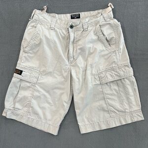 Polo Jeans Co Ralph Lauren Men’s Military Surplus Cargo Shorts Size 32 Khaki